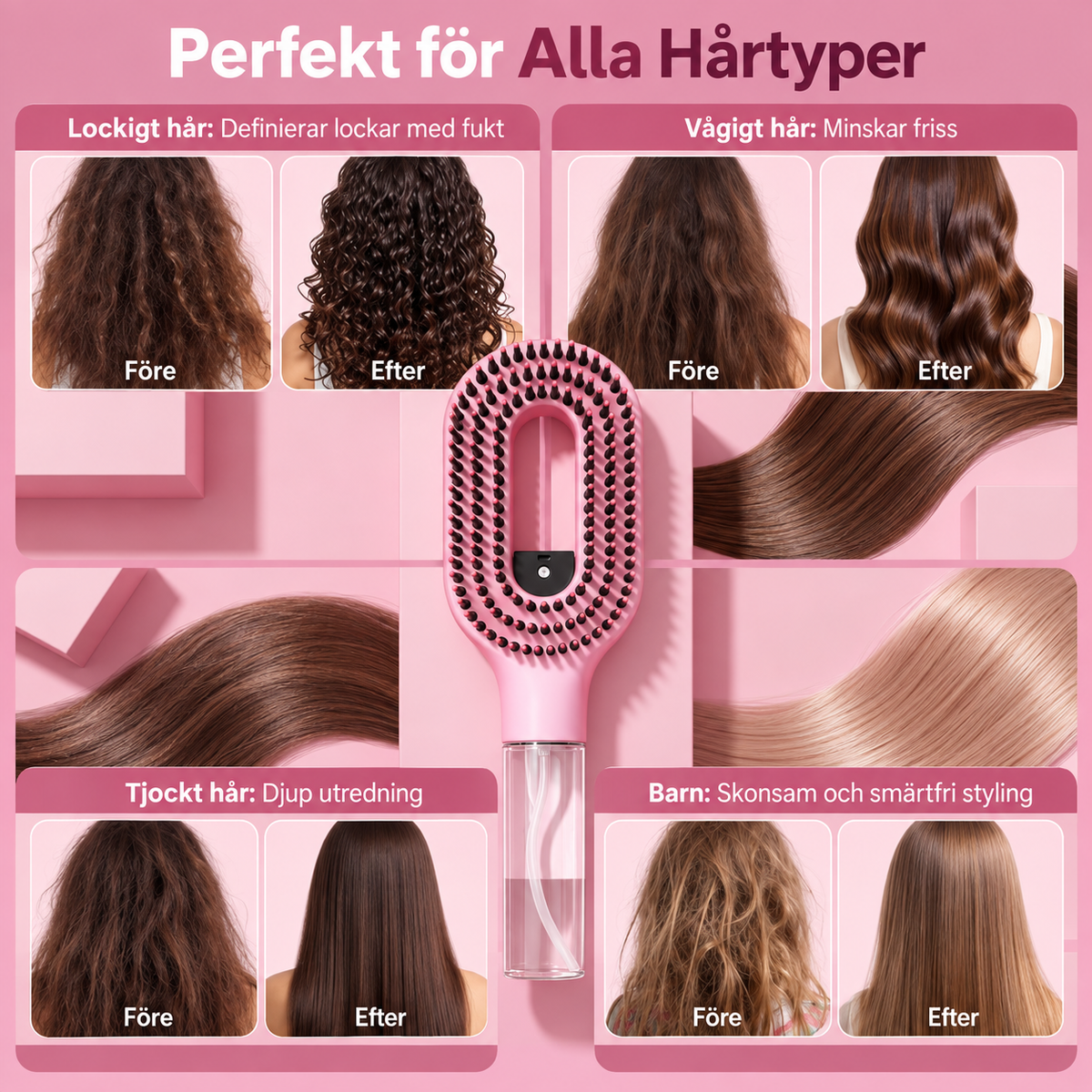 GlowComb – Red ut. Slipp trasslet