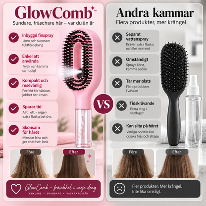 GlowComb – Red ut. Slipp trasslet